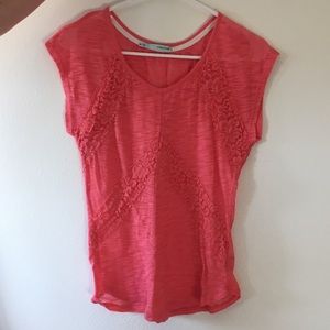 Maurice’s coral lace shirt